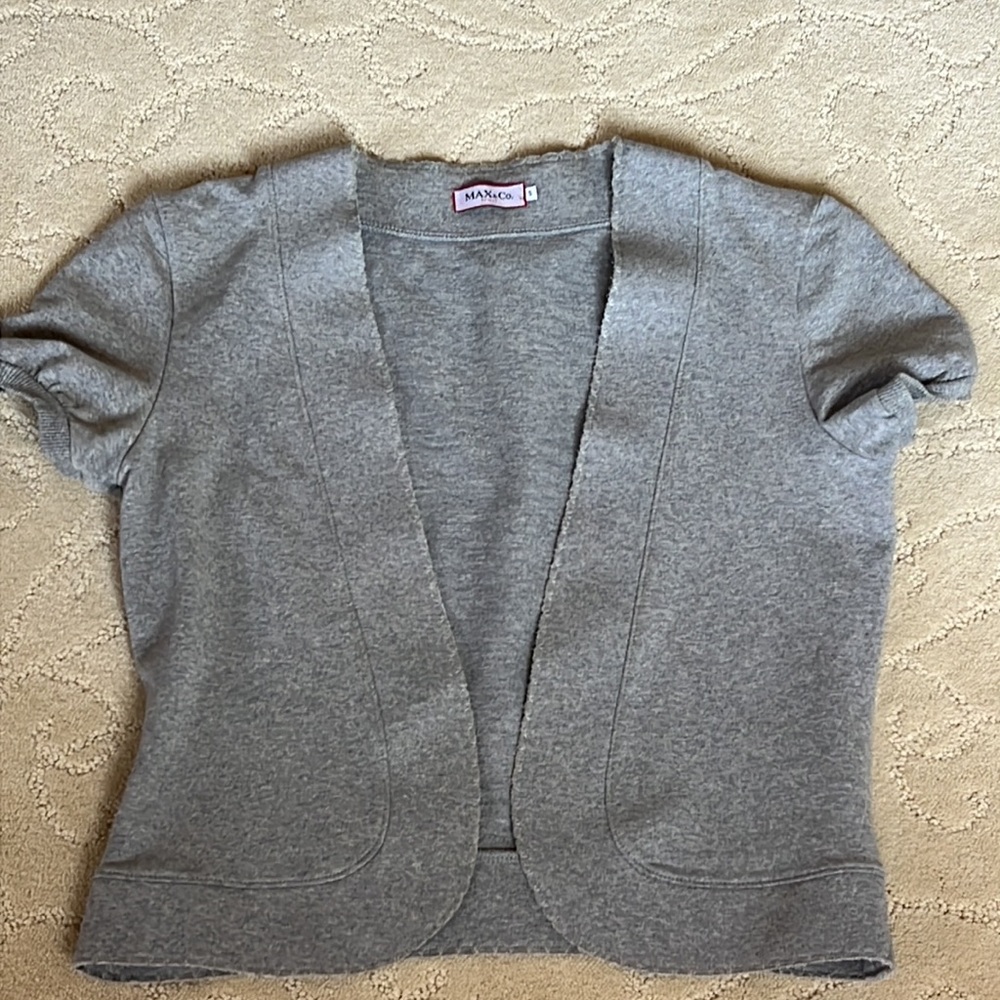 Max & Co gray cotton vest. Size S. Versatile.